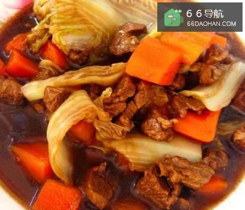 白菜羊肉炖胡萝卜