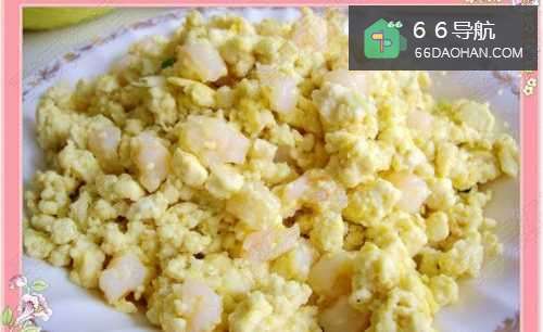 家常菜—虾仁豆腐炒蛋