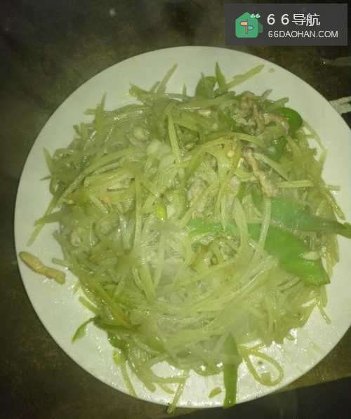 肉丝炒青椒土豆丝