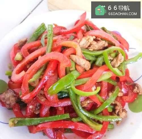 双椒炒肉的家常做法