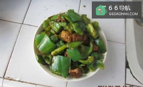 美味家常菜-肉炒青椒