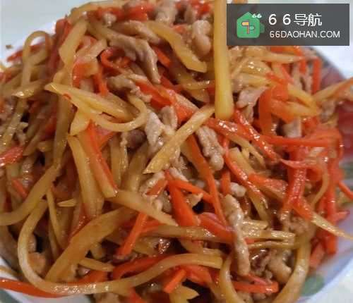 怎么样做鱼香肉丝味道的土豆丝炒肉？