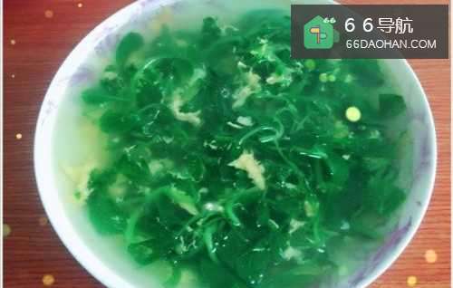 家常菜之小青菜鸡蛋汤