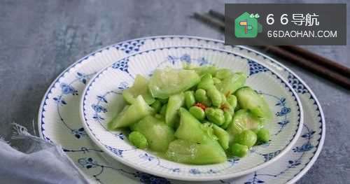 江南春天之丝瓜炒毛豆怎么样做