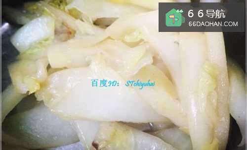 家常菜系清炒白菜丝