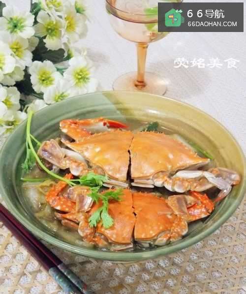 家常菜——白菜炖螃蟹的做法
