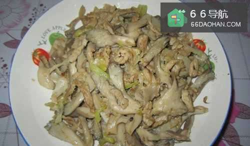 家常菜--平菇炒肉的做法