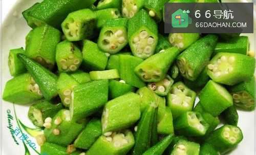 家常菜系清炒秋葵