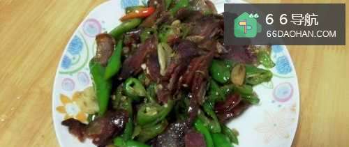 家常菜&青椒炒腊肠