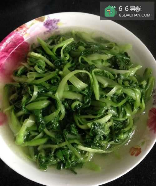 YW家常菜之小青菜(鸡毛菜)的做法。