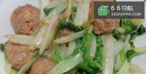 菜梗炒藕丸的做法