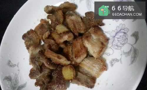 孜然香煎五花肉的做法