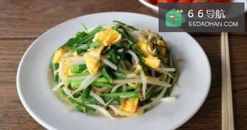 韭菜豆芽炒蛋的做法