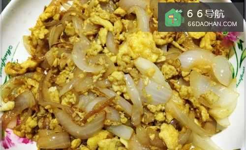 家常菜系洋葱丝炒蛋