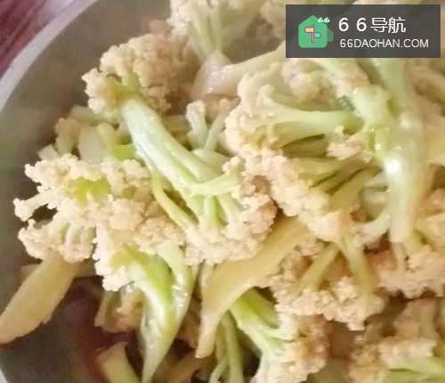 家常菜的做法大全之清炒有机花菜
