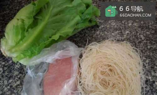 【生菜炒米粉】简单做法