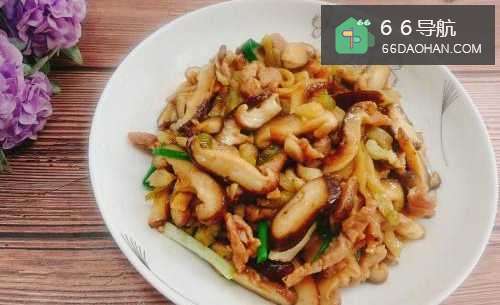 快手菜——香菇榨菜炒肉丝的做法