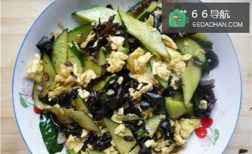 家常菜----黄瓜木耳炒鸡蛋