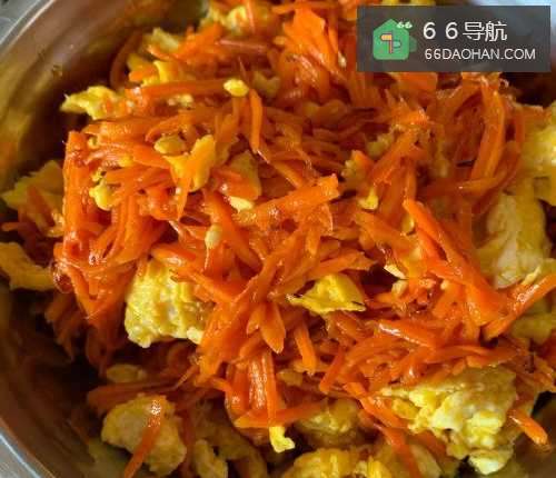 家常菜胡萝卜炒鸡蛋的做法