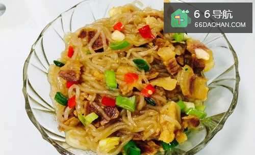 粉丝炒腊肉丁的做法——小白学做菜!