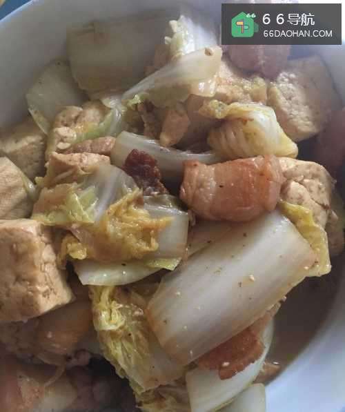 私房菜:猪肉白菜炖豆腐做法