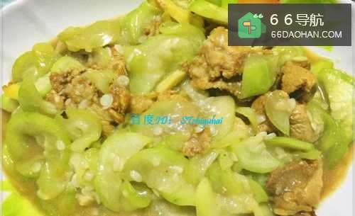 家常菜系丝瓜炒肉