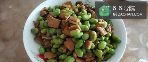 毛豆肉丁的做法