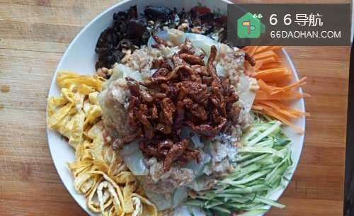 五彩拉皮的做法(家常)