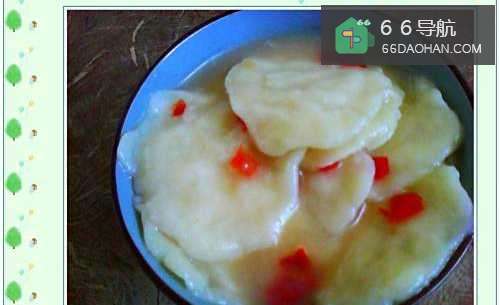 酸辣薄面块的做法