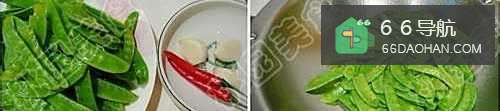 家常菜；蒜香荷兰豆做法图解