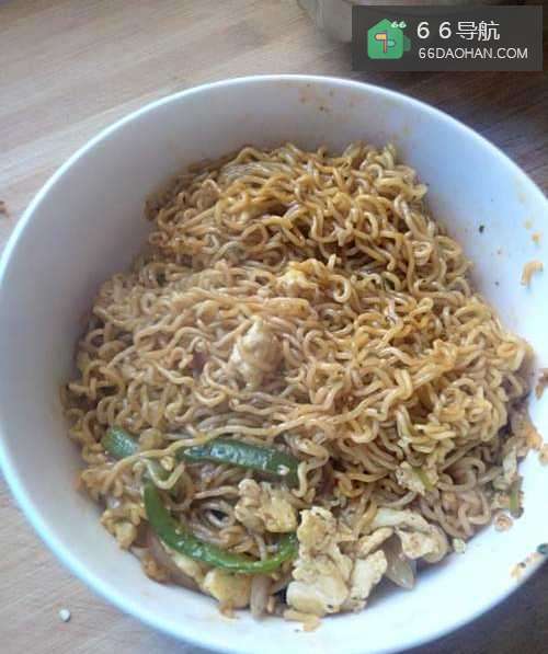 创意小吃 炒方便面