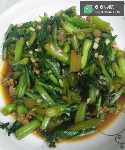 肉末芥蓝怎么样炒